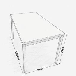 KOSY KOALA Dining Table Grey Glass Kitchen Place for 6 Seats Dining Table Only - thumbnail 2