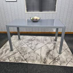KOSY KOALA Dining Table Grey Glass Kitchen Place for 6 Seats Dining Table Only - thumbnail 5