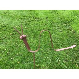 Poppyforge Worm Garden Art - Steel - W53.3 x H53.3 cm - Bare Metal/Ready to Rust in Black - thumbnail 2