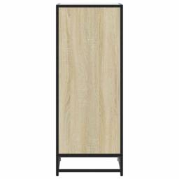Berkfield Home Shoe Rack Sonoma Oak 48x38x97.5 cm Engineered Wood in Light Oak - thumbnail 5