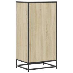 Berkfield Home Shoe Rack Sonoma Oak 48x38x97.5 cm Engineered Wood in Light Oak - thumbnail 6