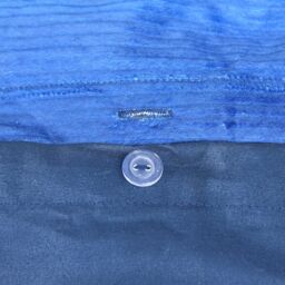 Smart Living Luxury Hotel Quality Reversible Ribbed Velvet Duvet Cover with Pillowcases in Blue - Size: King - thumbnail 4