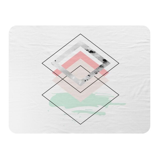 Benjamin Tate Design Geometric Overlays Blanket in Natural - Size: 120 cm x 150 cm - image 1
