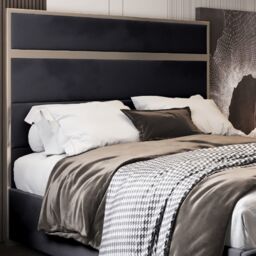 Casani Bentley Upholstered Soft Velvet Metal Bed Frame in Black - Size: Super King - thumbnail 2