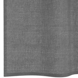Berkfield Home Voile Curtains with Grommets 2 pcs Dark Grey 140x225 cm - thumbnail 6
