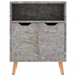 Berkfield Home Sideboard Concrete Grey 60x30x72 cm Engineered Wood - Size: 60 x 30 x 72 cm - thumbnail 3