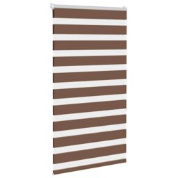 Berkfield Home Zebra Blind Brown 75x150 cm Fabric Width 70.9 cm Polyester - thumbnail 3