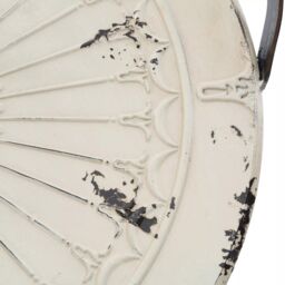 Orsina Cream Metal Chair, Exquisite Metal Dining Chair, Relaxing Footrest Metal Dining Chair - thumbnail 2