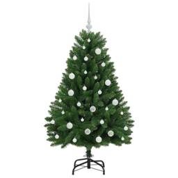 Berkfield Home Elegant Artificial Christmas Tree with Stand Green 150 cm PVC and - thumbnail 4