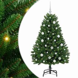 Berkfield Home Elegant Artificial Christmas Tree with Stand Green 150 cm PVC and - thumbnail 3