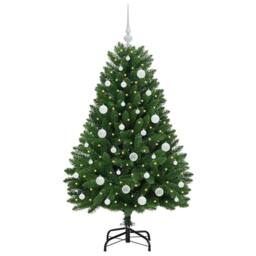 Berkfield Home Elegant Artificial Christmas Tree with Stand Green 150 cm PVC and - thumbnail 1