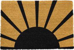 Artsy Mats Welcoming Sun & Rays Doormat in Black - Size: 40 cm x 60 cm - thumbnail 2