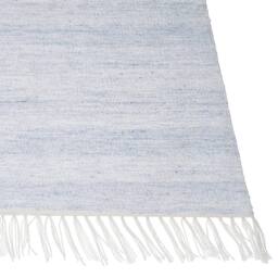 Wyld and Coco PET Rug Light Blue 80 x 150 cm Indoor-Outdoor Fringe - Size: 80 cm x 150 cm - thumbnail 6