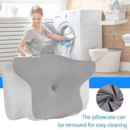 NESTLUNE Orthopedic Pillow Ergonomic Side Sleeper Pillow in Grey - Size: Cot - thumbnail 4