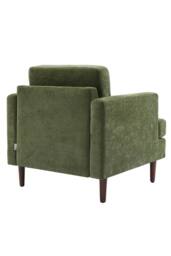 Living and Home Mid-Century Single Sofa Armchair in Green - thumbnail 4
