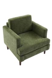 Living and Home Mid-Century Single Sofa Armchair in Green - thumbnail 3