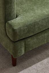 Living and Home Mid-Century Single Sofa Armchair in Green - thumbnail 7