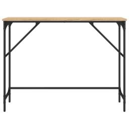 Berkfield Home Decorative Console Table Sonoma Oak 100x32x75 cm Engineered Wood in Brown - Size: 100 x 32 x 75 cm - thumbnail 4
