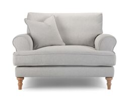 The Great Sofa Company Margot Snuggle Chair Faro Ashen in Grey - thumbnail 3