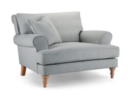 The Great Sofa Company Margot Snuggle Chair Faro Ashen in Grey - thumbnail 2