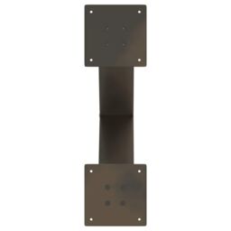 Berkfield Home Coffee Table Legs X-Shaped 2 pcs Natural Steel 50x(42-43) cm Steel in Brown - thumbnail 7