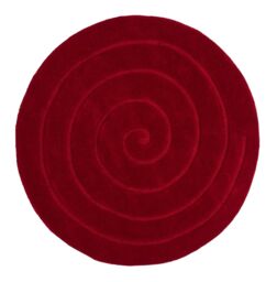 The Rug Shop UK Red Handmade Luxurious Easy to clean Geometric Circle Rug - Size: 180 cm diameter - thumbnail 3