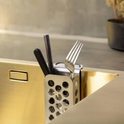 Happysinks Cutlery Basket Steel in Natural - thumbnail 4