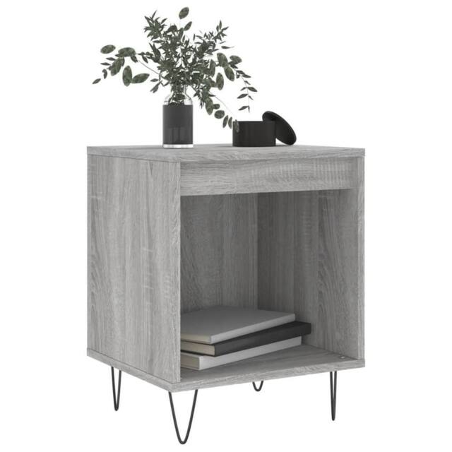 Berkfield Home Modern Bedside Cabinets 2 pcs Grey Sonoma 40x35x50 cm Engineered Wood - Size: 40 x 35 x 50 cm - image 1