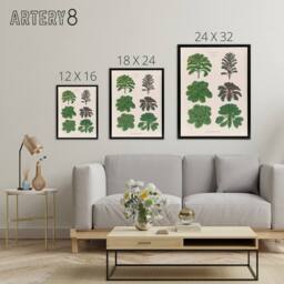 "Artery8 Kales & Brussel Sprouts Ernst Benary Framed Canvas Wall Art Print in White - Size: W12"" x H16""" - thumbnail 4