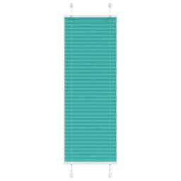 Berkfield Home Pleated Blind Petrol Green 45x150 cm Fabric Width 44.4 cm Polyester in Aqua - thumbnail 2