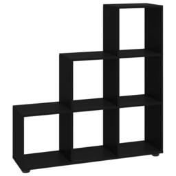 Berkfield Home Staircase Bookcase Black 107 cm Engineered Wood - thumbnail 3