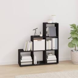 Berkfield Home Staircase Bookcase Black 107 cm Engineered Wood - thumbnail 2