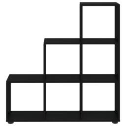 Berkfield Home Staircase Bookcase Black 107 cm Engineered Wood - thumbnail 4