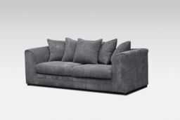 Snugg Furniture UK Limited (3+2 Seater) Milo Jumbo Cord 3 & 2 Seater Sofa in Grey - thumbnail 2