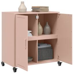Berkfield Home Sideboard Pink 68.5x39x72 cm Steel - thumbnail 5