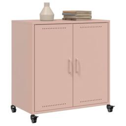 Berkfield Home Sideboard Pink 68.5x39x72 cm Steel - thumbnail 4