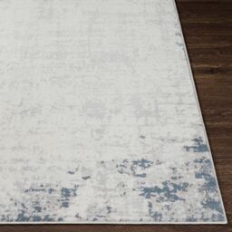 Livabliss Roma-Abstract Grey Blue Brown Modern Marble Living Dining Bedroom Rug in Dark Blue - Size: 80 cm x 220 cm - thumbnail 5