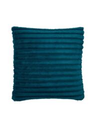 Catherine Lansfield 'Cosy Ribbed' Cushion in Teal - Size: 45 cm x 45 cm - thumbnail 4