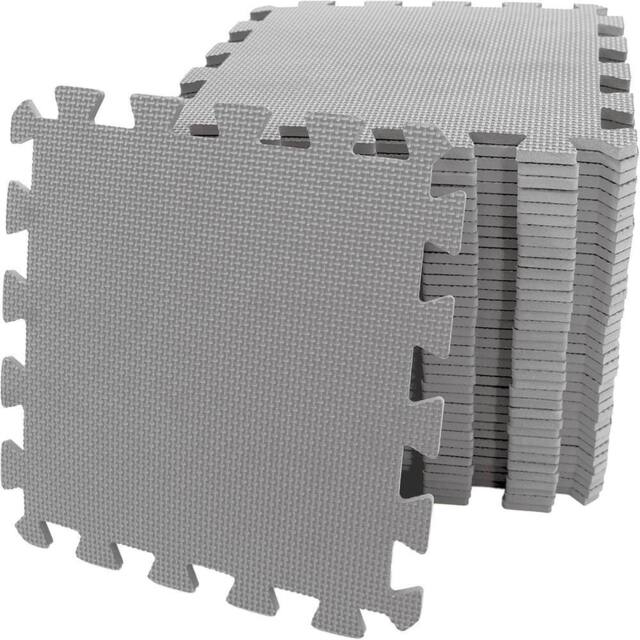 M.Y Grey Interlocking EVA Foam Baby Play Mats - Size: 1 Pack - image 1
