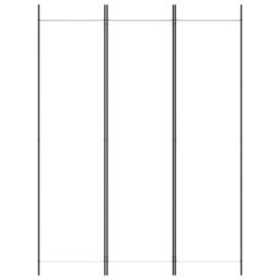 Berkfield Home 3-Panel Room Divider White 150x200 cm Fabric - thumbnail 3