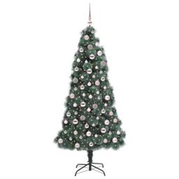 Berkfield Home Artificial Pre-lit Christmas Tree with Ball Set Green 180 cm - thumbnail 3