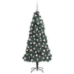 Berkfield Home Artificial Pre-lit Christmas Tree with Ball Set Green 180 cm - thumbnail 4