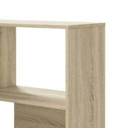 Berkfield Home Corner Bookcase 4-Tier Sonoma Oak 85x85x140 cm Engineered Wood in Brown - Size: 85 x 85 x 140 cm - thumbnail 8
