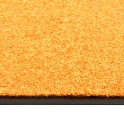 Berkfield Home Pliable Doormat Washable Orange 90x120 cm - thumbnail 1