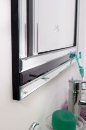 MirrorOutlet Dalton Black & Silver Bevelled Triple Edge Wall Mirror 68 x 58cm - Size: 1 Pack - thumbnail 6