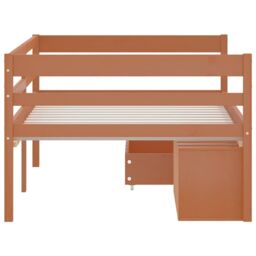 Berkfield Home Bed Frame with Drawers&Cabinet Honey Brown Pinewood 90x200 cm - thumbnail 5