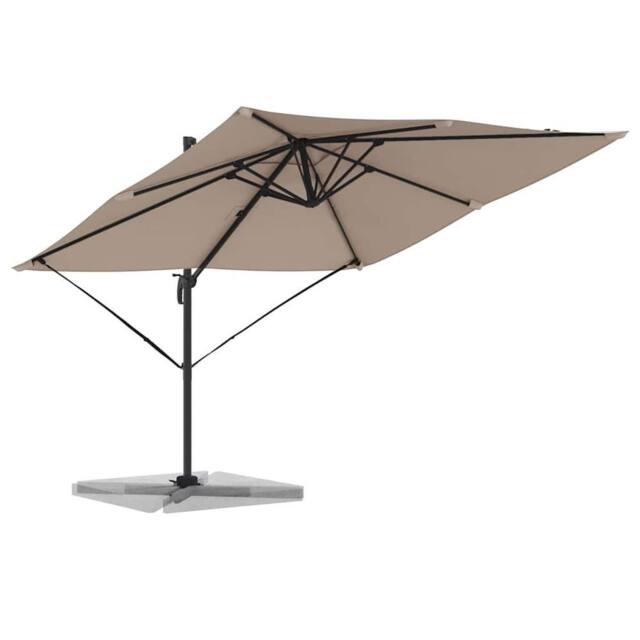 Berkfield Home Patio Umbrella Taupe Large Polyester & Steel - image 1