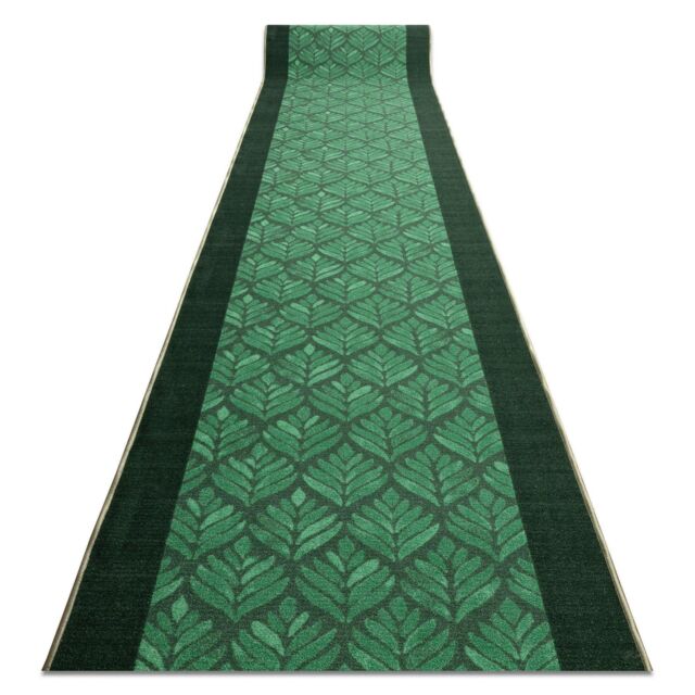 RugsX Anti-Slip Leaves Runner in Green - Size: 57 cm x 120 cm - image 1