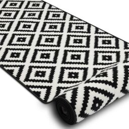 RugsX Bcf Morad Runner in Black - Size: 80 cm x 370 cm - thumbnail 2