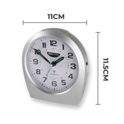 Bergstrom Big Digit RC Alarm Clock, Radio Controlled Design with Large Display in Silver - thumbnail 3